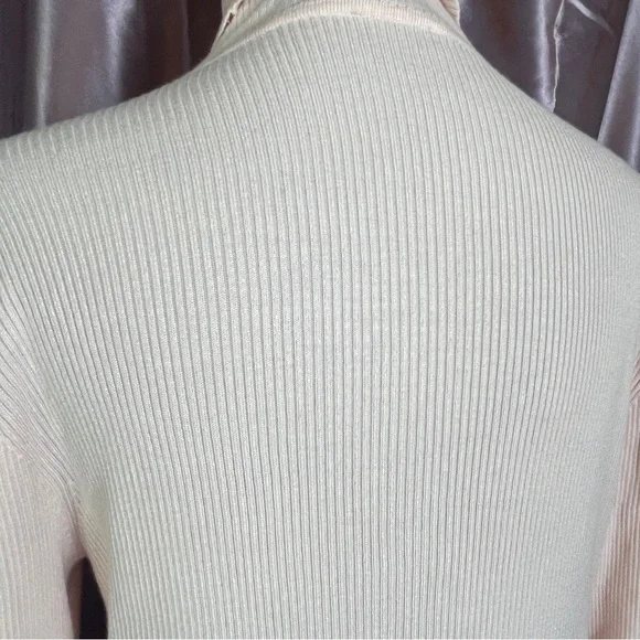 Chico’s Pink Turtleneck Knit Top Soft Stretch Cozy Chic (Large) - Picture 6 of 7